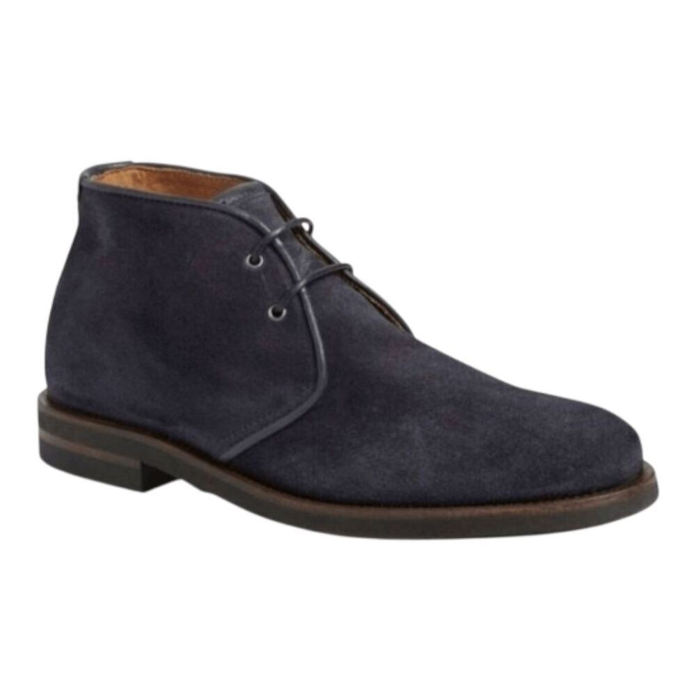 AQUATALIA Carlos Navy Suede Lace-Up Chukka Boot Size 10.5M